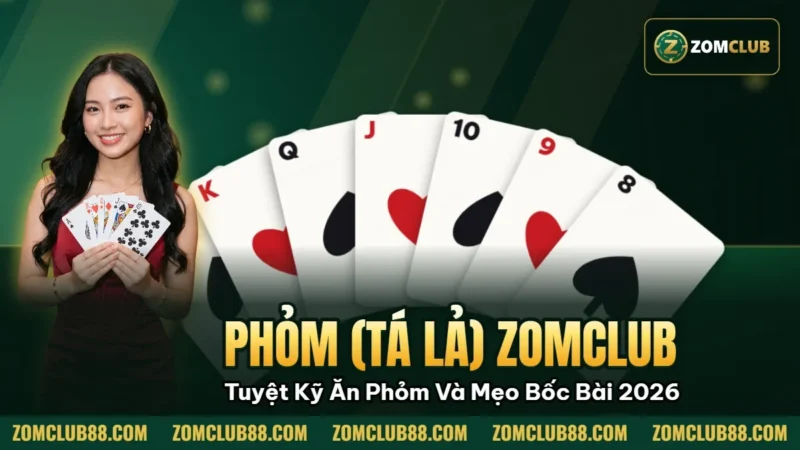 Phỏm (Tá Lả) ZomClub: Tuyệt Kỹ Ăn Phỏm Và Mẹo Bốc Bài 2026 1 Hình minh họa bài viết: Phỏm (Tá Lả) ZomClub: Tuyệt Kỹ Ăn Phỏm Và Mẹo Bốc Bài 2026
