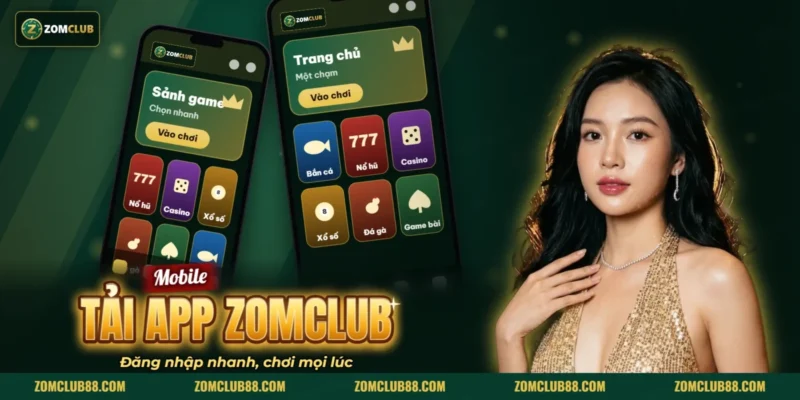 Giao diện ứng dụng ZOMCLUB trên điện thoại Giao diện ứng dụng ZOMCLUB trên điện thoại